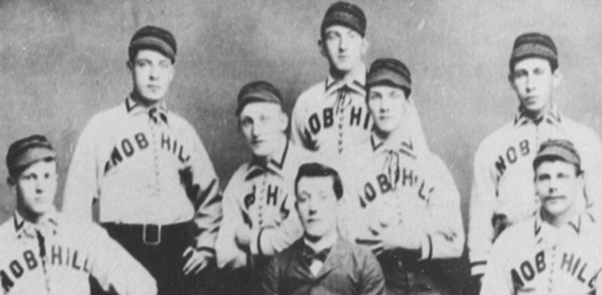 Nob Hill Baseball Team early 1900s uniforms