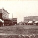 Historical photo of a street in St Johns"