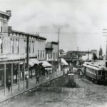 Historical photo of a street in St Johns"