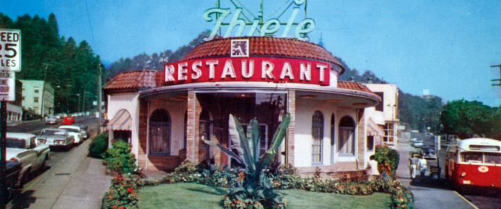 color image of restaurant on 23rd c. 1960